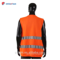 Construcción de hombres de alta visibilidad 3M Scotchlite chaleco reflectante de seguridad con bolsillos Hi Vis Road Work Waistcoat